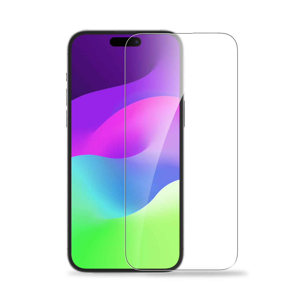 BAYKRON Smart Clear Tempered Glass Screen Protector for iPhone® 15 Plus 6.7". Includes Easy Screen Applicator