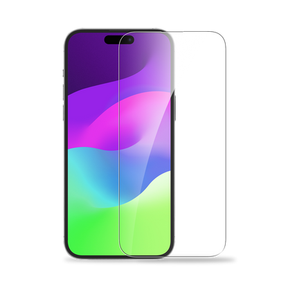 BAYKRON Smart Clear Tempered Glass Screen Protector for iPhone® 15 Plus 6.7". Includes Easy Screen Applicator