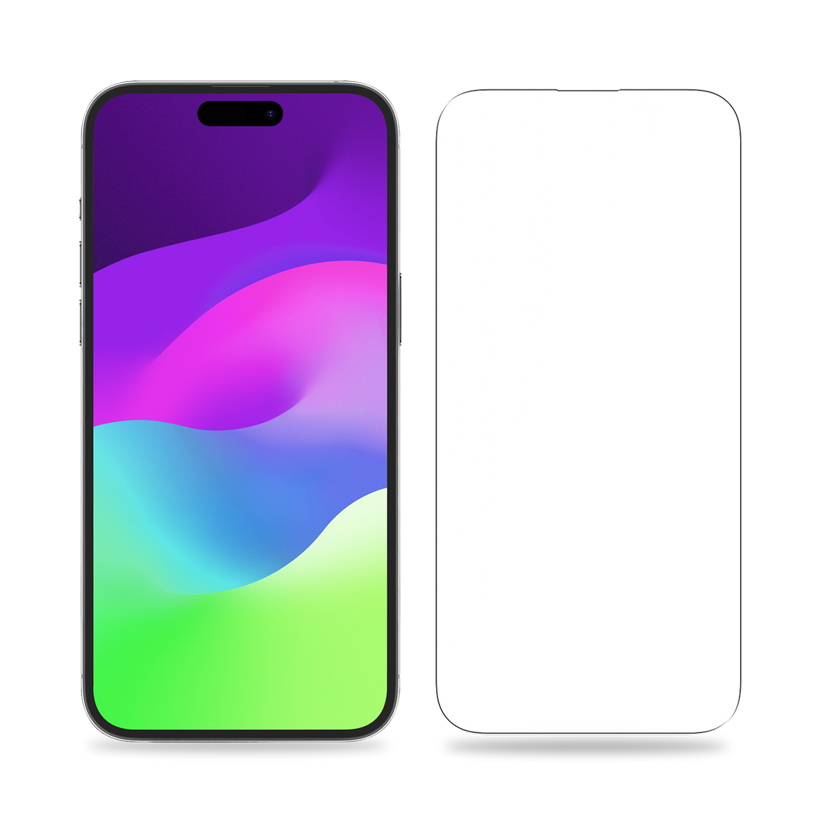 BAYKRON Smart Clear Tempered Glass Screen Protector for iPhone® 15 Plus 6.7". Includes Easy Screen Applicator