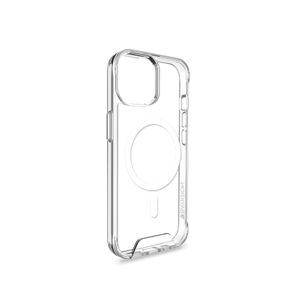 BAYKRON Smart Slim X Mag Case for iPhone 15 6.1" Air Cushion Shockproof Protection and MagSafe® Compatible - Clear