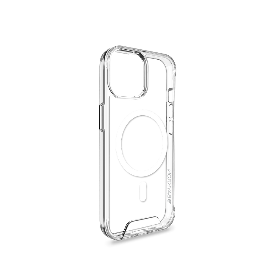 BAYKRON Smart Slim X Mag Case for iPhone 15 6.1" Air Cushion Shockproof Protection and MagSafe® Compatible - Clear