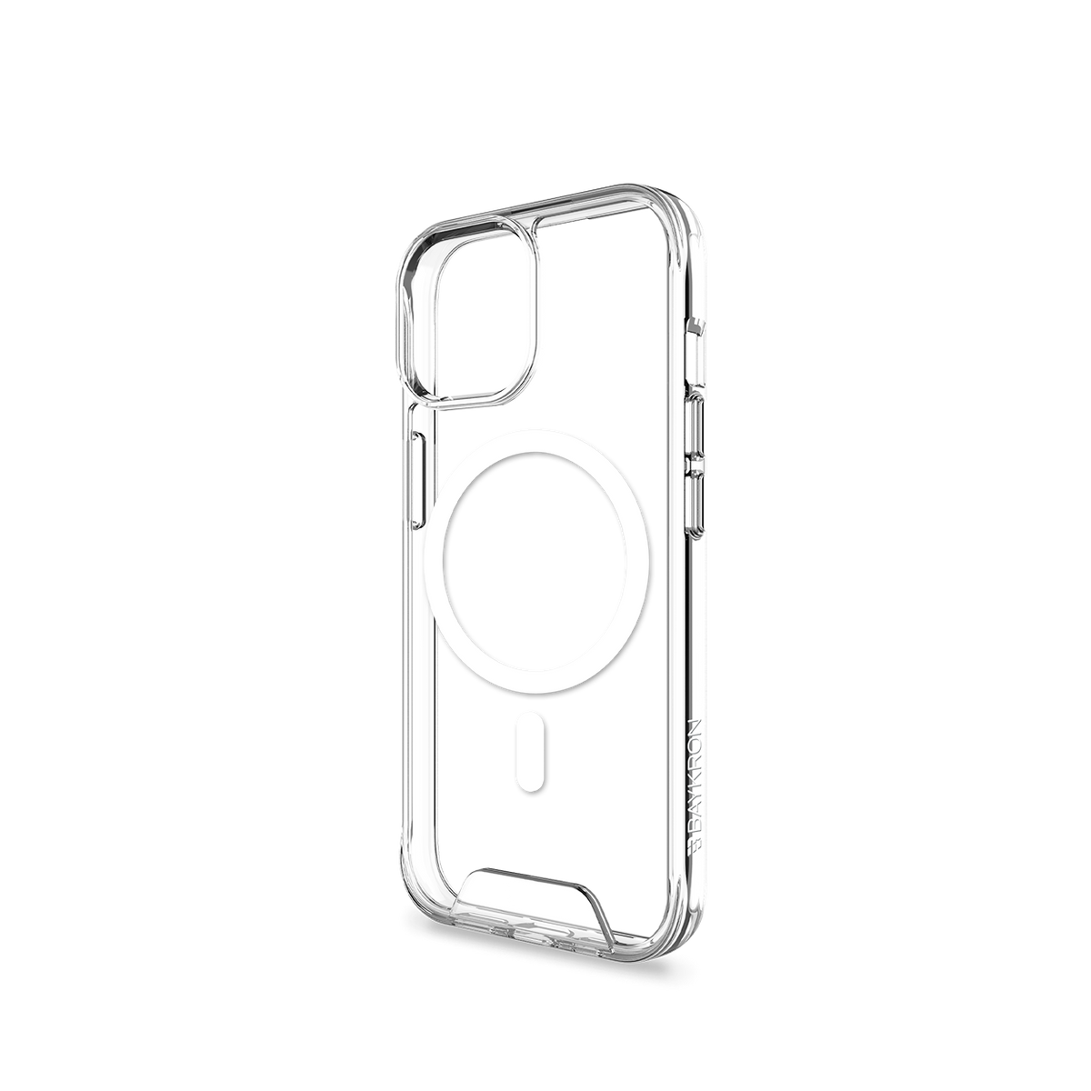 BAYKRON Smart Slim X Mag Case for iPhone 15 6.1" Air Cushion Shockproof Protection and MagSafe® Compatible - Clear