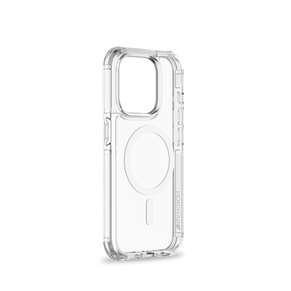 BAYKRON Premium AirTek Pro Mag Case for iPhone® 15 Pro 6.1" with Air Cushion Shockproof Protection and MagSafe® Compatible - Clear