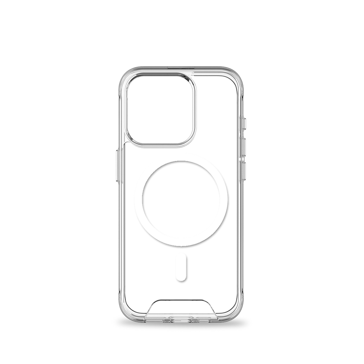 BAYKRON Smart Slim X Mag Case for iPhone 15 Pro Max 6.7" Air Cushion Shockproof Protection and MagSafe® Compatible - Clear