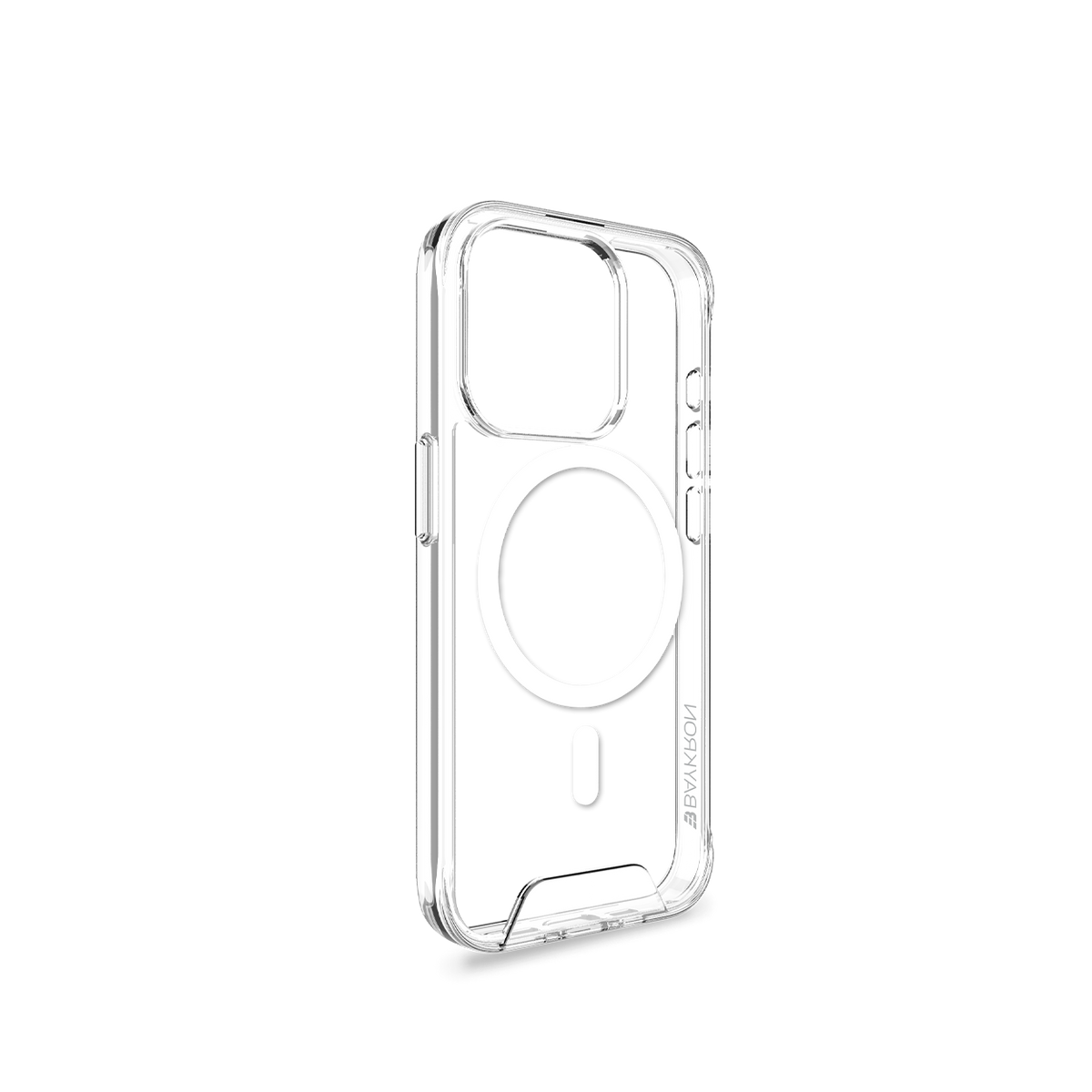 BAYKRON Smart Slim X Mag Case for iPhone 15 Pro Max 6.7" Air Cushion Shockproof Protection and MagSafe® Compatible - Clear