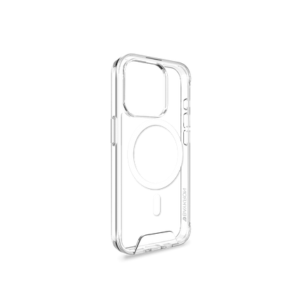 BAYKRON Smart Slim X Mag Case for iPhone 15 Pro Max 6.7" Air Cushion Shockproof Protection and MagSafe® Compatible - Clear