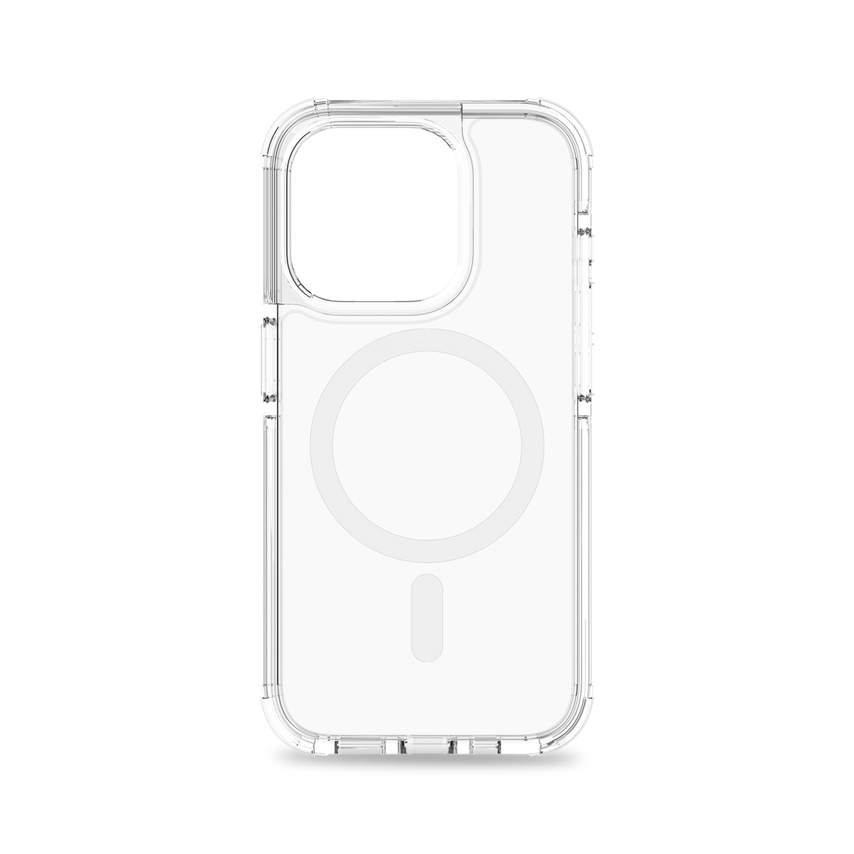 BAYKRON Premium AirTek Pro Mag Case for iPhone® 15 Pro Max 6.7" with Air Cushion Shockproof Protection and MagSafe® Compatible - Clear