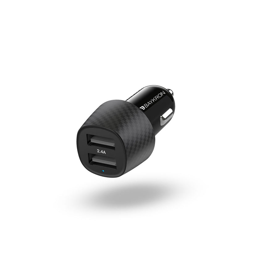 USB Tablet Phone Car Charger, 5V 2.4A 12W