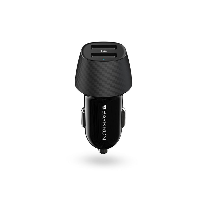 BAYKRON Smart 2.4A Car Charger With Dual USB Ports