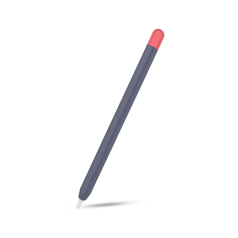 BAYKRON Silicone Sleeve Case for Apple Pencil® 2 – Navy with Red Tip