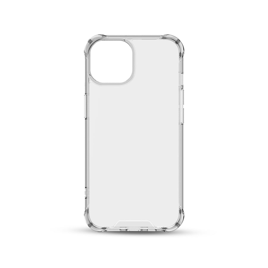 BAYKRON Premium Tough Case for iPhone® 14 6.1” with Deluxe Nylon Carry Strap - Shockproof and Antibacterial - Clear