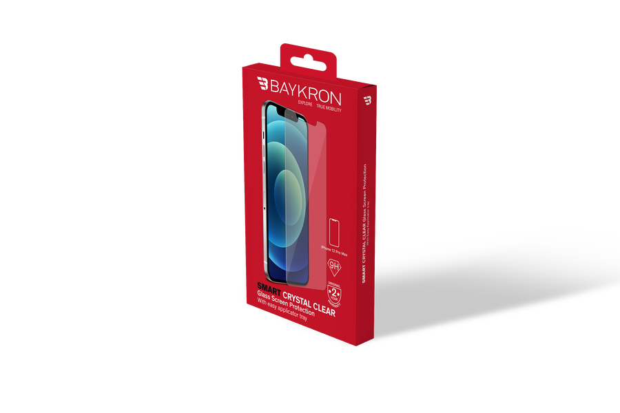 BAYKRON Smart Line Crystal Clear Screen Protector for iPhone® 12 Pro Max, with with Easy Applicator Tray