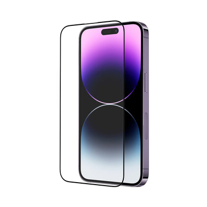 BAYKRON Premium Tempered Glass Clear Screen Protector for iPhone® 14 Pro 6.1" with Edge to Edge Coverage and Antibacterial Protection. Includes Easy Install Applicator
