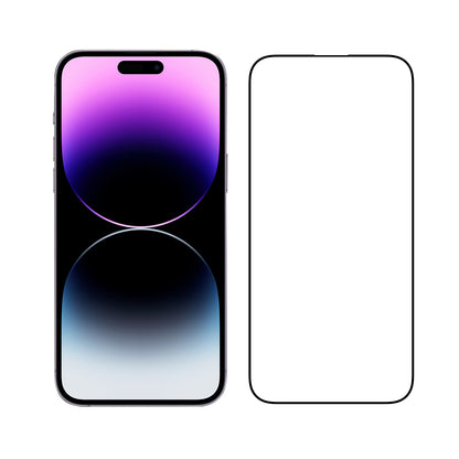 BAYKRON Premium Tempered Glass Clear Screen Protector for iPhone® 14 Pro 6.1" with Edge to Edge Coverage and Antibacterial Protection. Includes Easy Install Applicator
