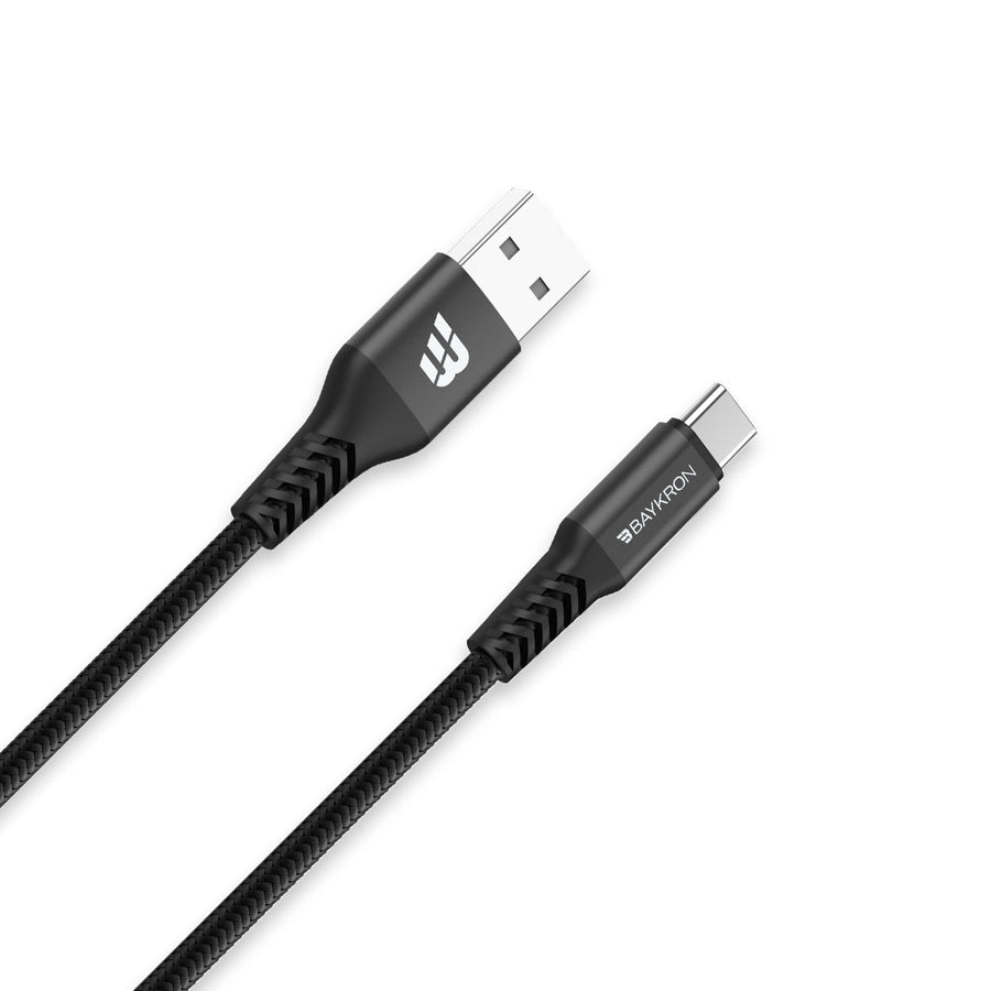 BAYKRON Premium 3M USB-A to USB-C 3.0A Charge and Sync Cable with Ultra Durable Bullet-Proof Aramid Fiber Exterior