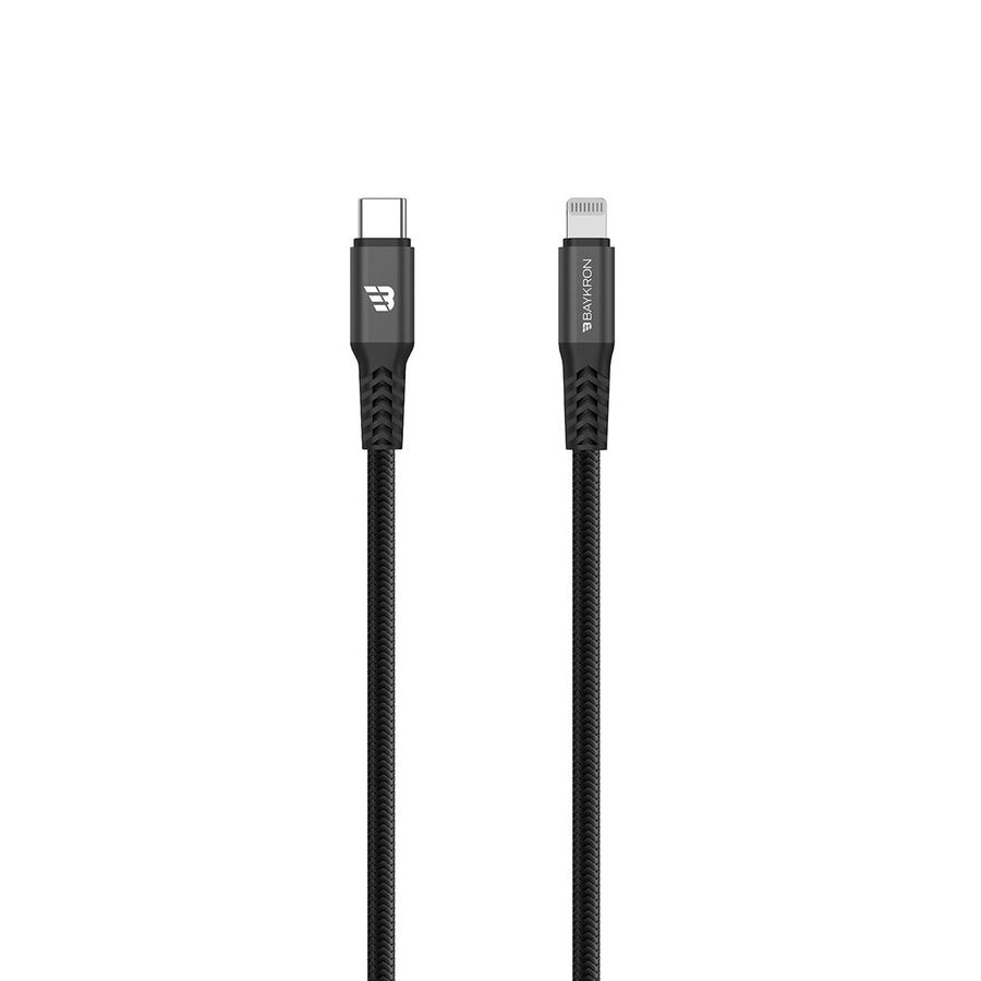 BAYKRON Premium 2M USB-C to Lightning® Cable, Apple® MFI Certified, Charge and Sync with Ultra Durable Bullet-Proof Aramid Fiber Exterior