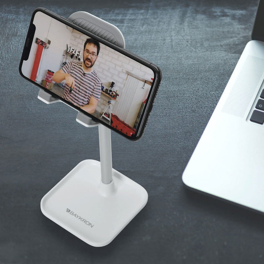 BAYKRON X-STAND for Tablet and Smartphones - White