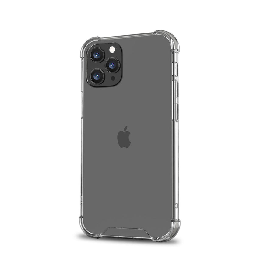 BAYKRON Premium Tough Case for iPhone® 12 Pro Max 6.7â€? with Nylon Carry Strap - Shockproof and Antibacterial  - Clear