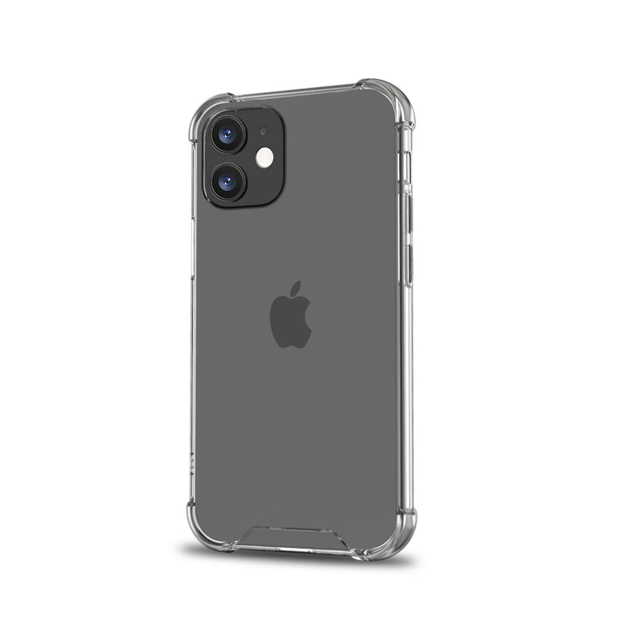 BAYKRON Premium Tough Case for iPhone® 12 & iPhone 12 Pro 6.1â€? with Nylon Carry Strap - Shockproof and Antibacterial - Clear