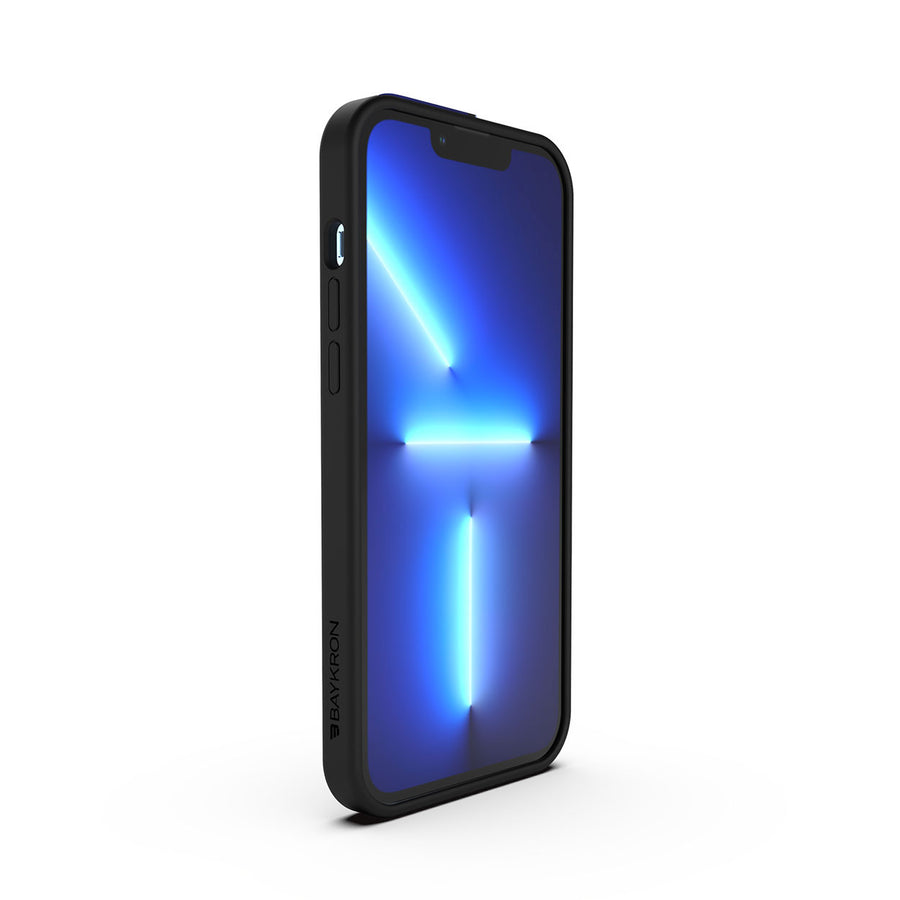 iPhone 13 silicone case black logo