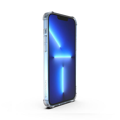 BAYKRON Smart Tough Case for iPhone 13 Pro Max 6.7" with Nylon Carry Strap - Shockproof, Crystal Clear with Anti-Yellowing Technology