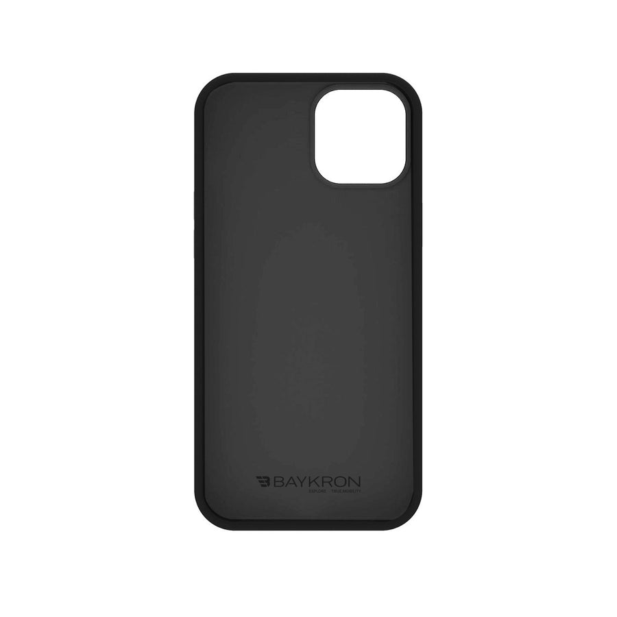 BAYKRON Premium Silicone Case for iPhone® 13 6.1" - Shockproof, Smooth Soft Touch Finish with Antibacterial Coating - Black